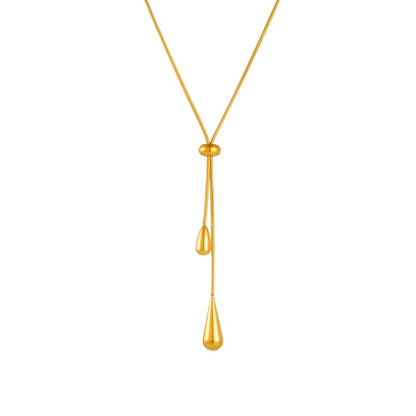 Gota Drop Necklace & Earrings Set