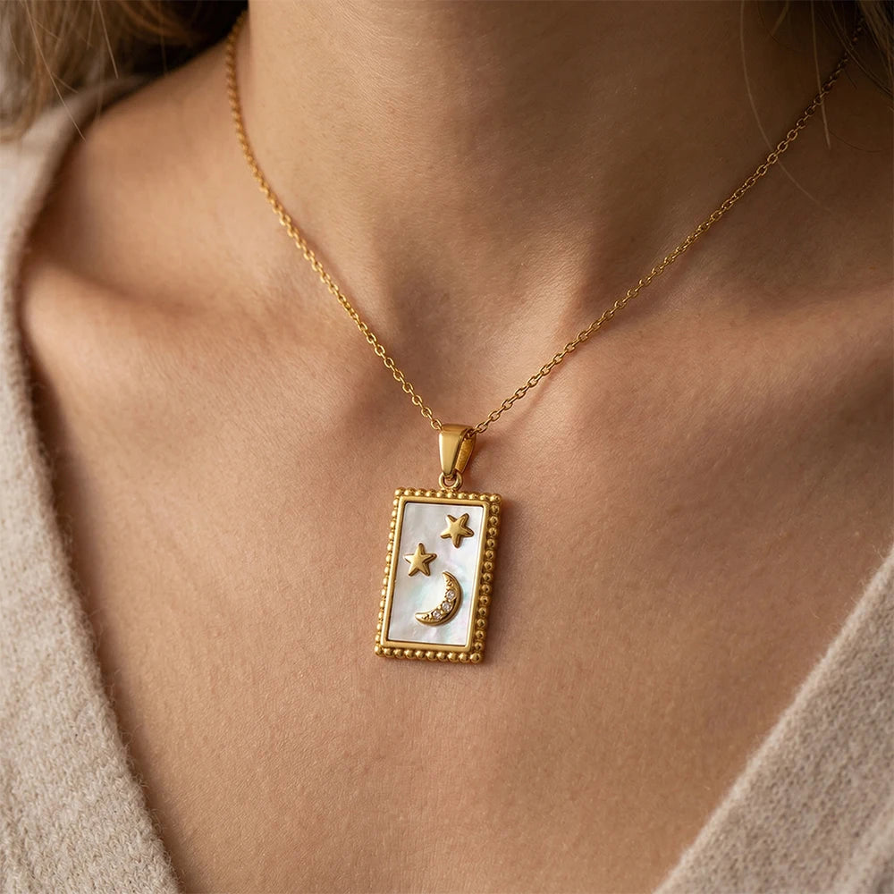 Cielo Sun & Moon Pendant Necklace