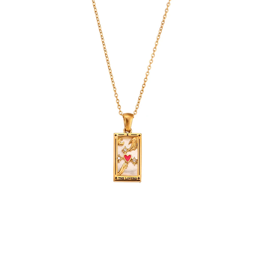 Tarot Card Charm Necklace