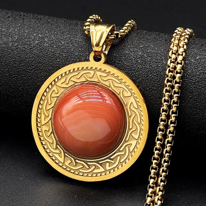 Grounded Tiger Eye Pendant