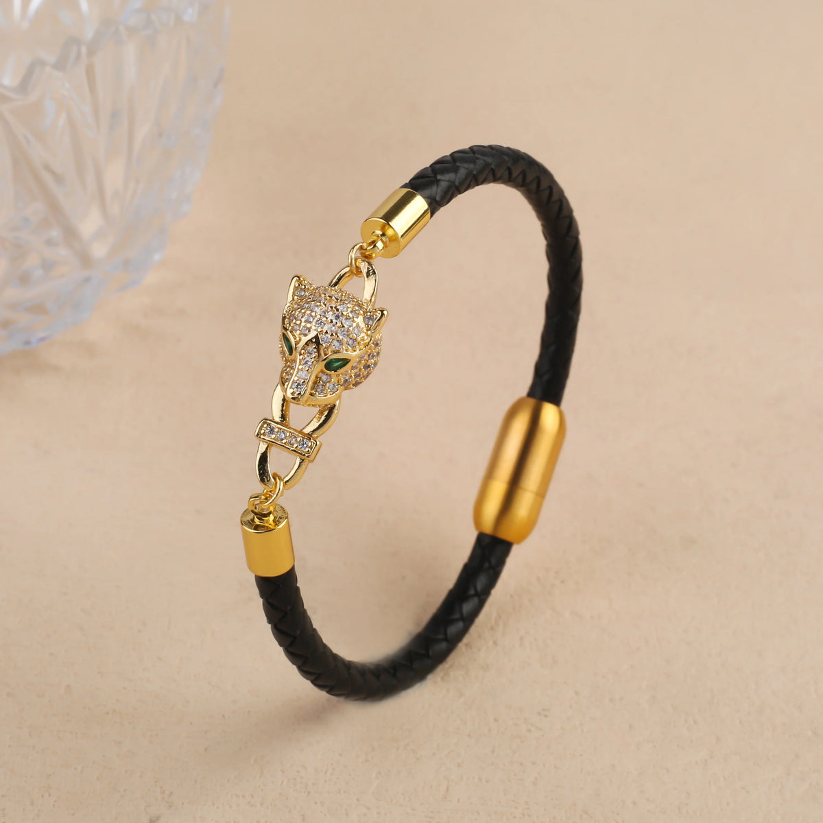 Leopardo Braided Leather Bracelet