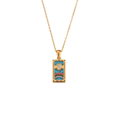 Tarot Card Charm Necklace