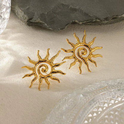 Spiral Sunburst Earrings