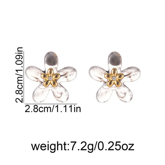 Flora Resin Flower Studs