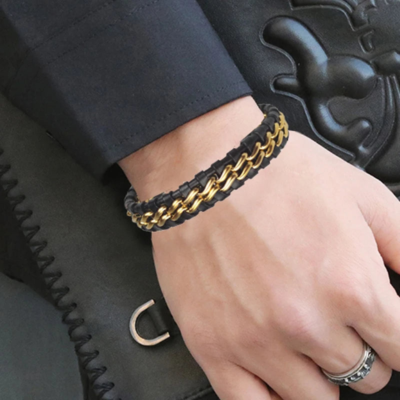 Cuero Woven Leather Bracelet
