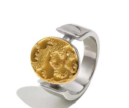 Planeta Relief Oval Ring