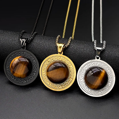 Grounded Tiger Eye Pendant