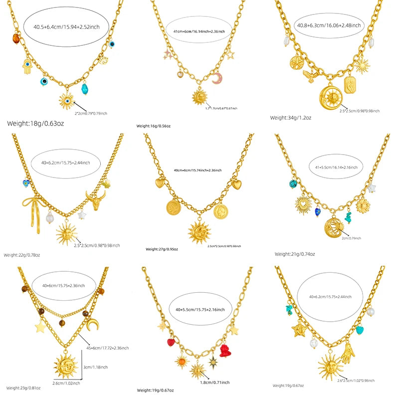 Celeste Charm Necklace