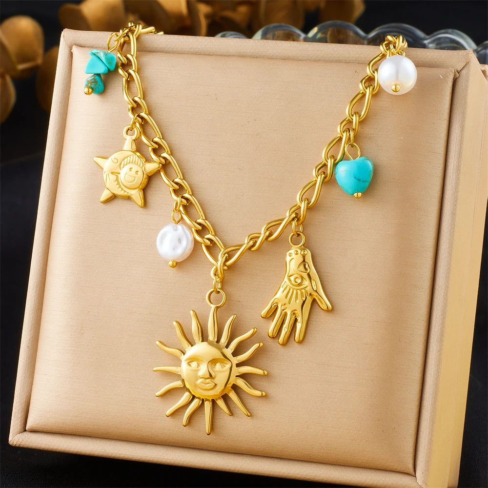 Celeste Charm Necklace