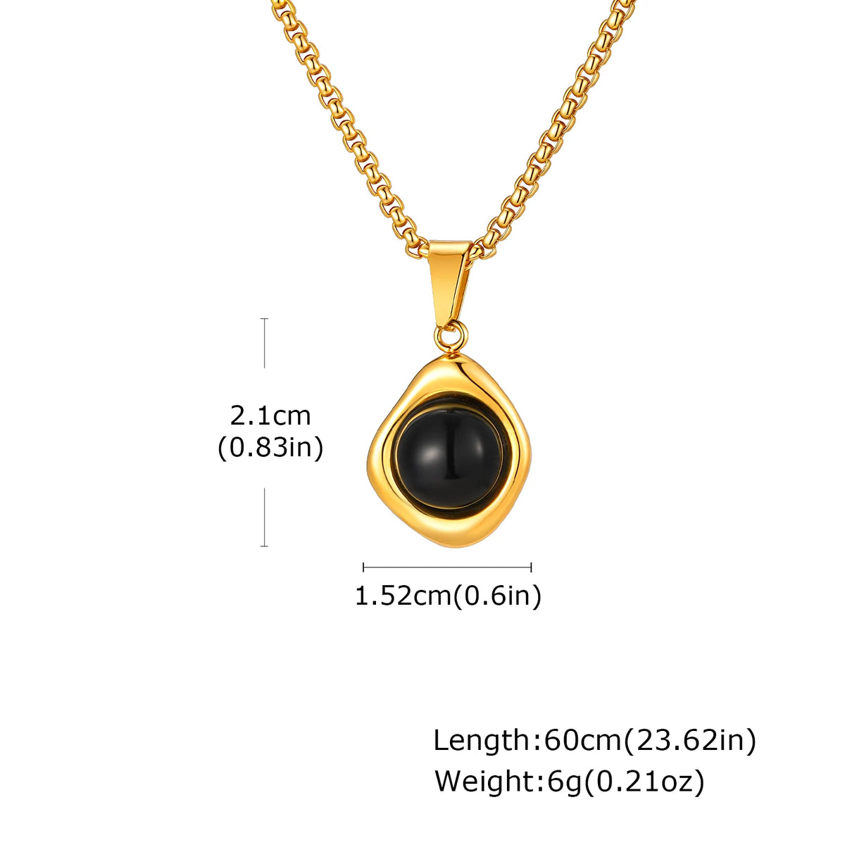 Tiger's Eye Pendant Necklace | Men's Stainless Steel Chain