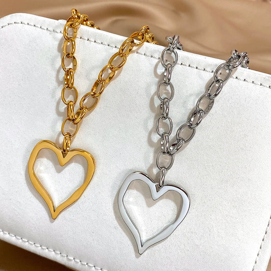 Amor Chunky Heart Necklace