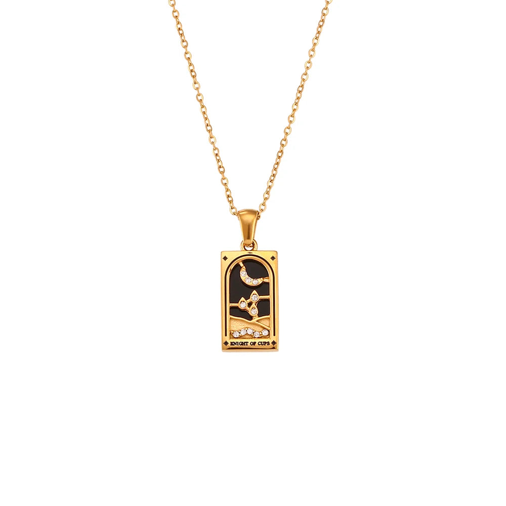 Tarot Card Charm Necklace
