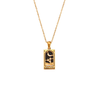 Tarot Card Charm Necklace