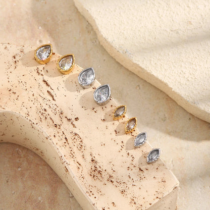 Marquise & Drop Zircon Studs