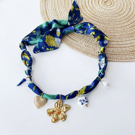Isla Scarf Charm Necklace