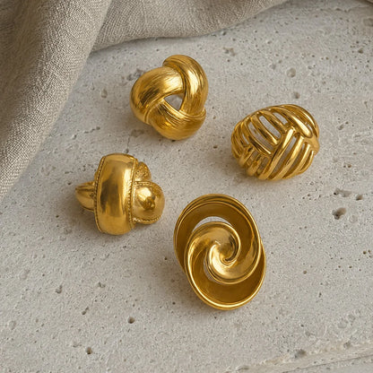 Ola Twisted Wide Ring