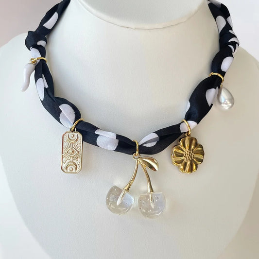 Isla Scarf Charm Necklace