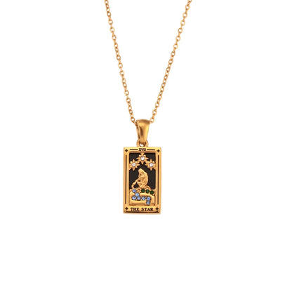 Tarot Card Charm Necklace