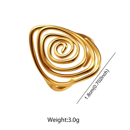 Spiral Statement Ring