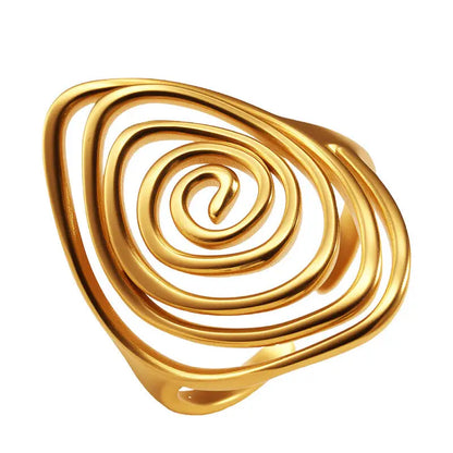Spiral Statement Ring