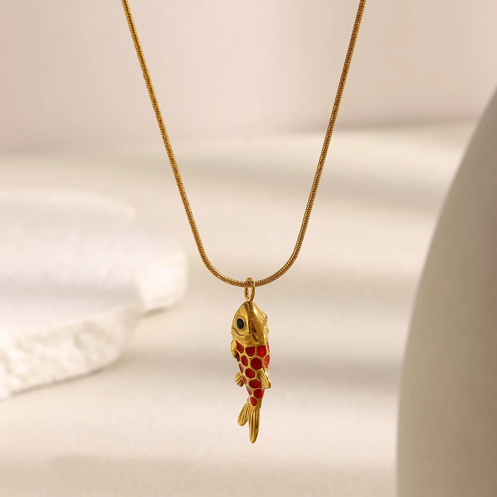 Suerte Koi Pendant Necklace