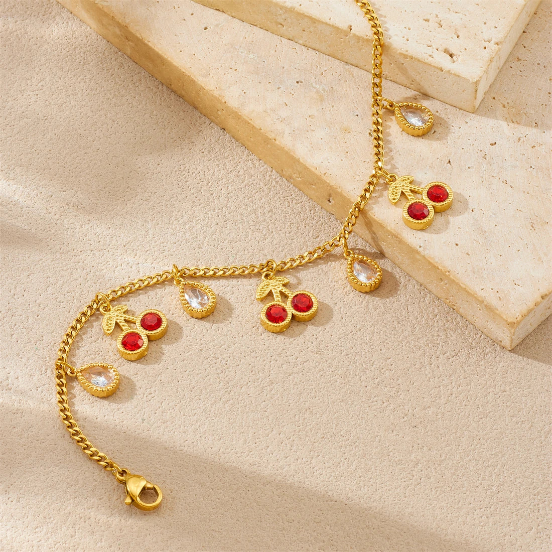 Cereza Cherry Charm Bracelet