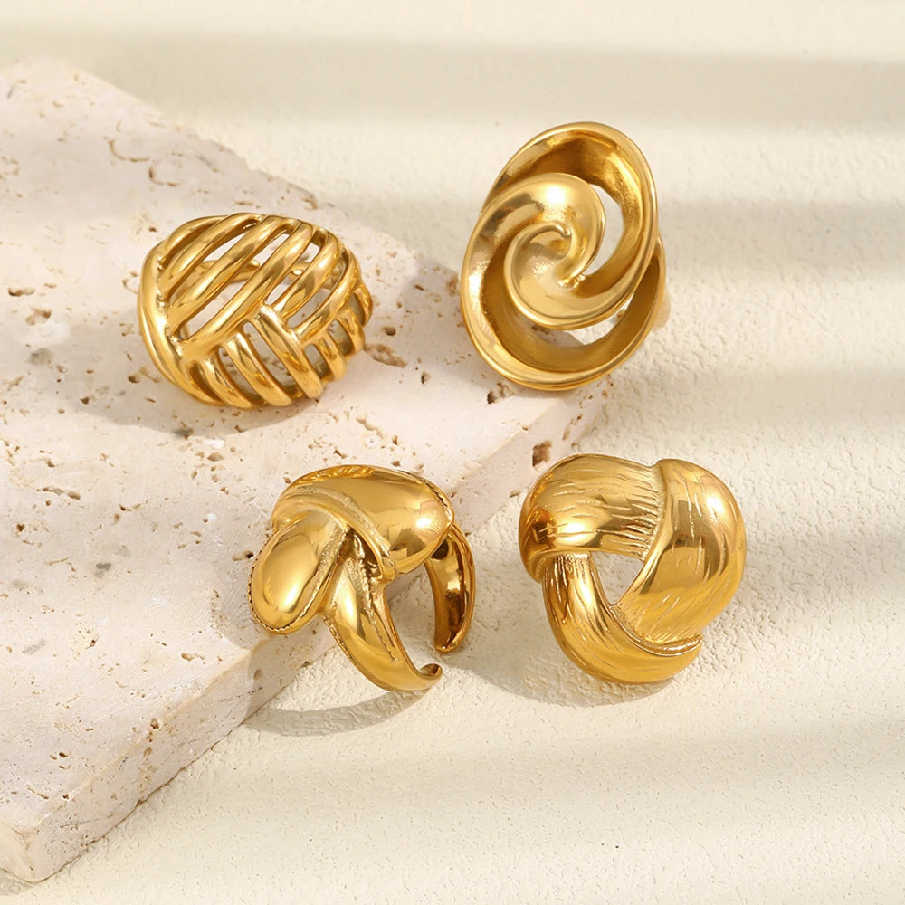 Ola Twisted Wide Ring
