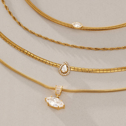 Brisa Zircon Pendant Necklace