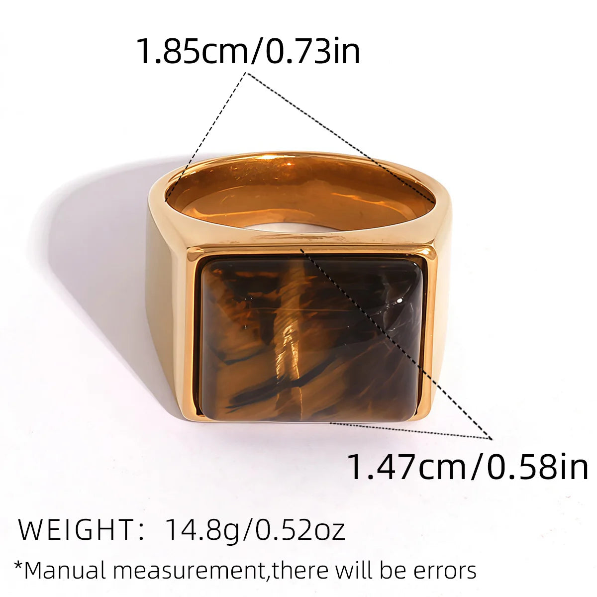 Sunlit Stone Rings