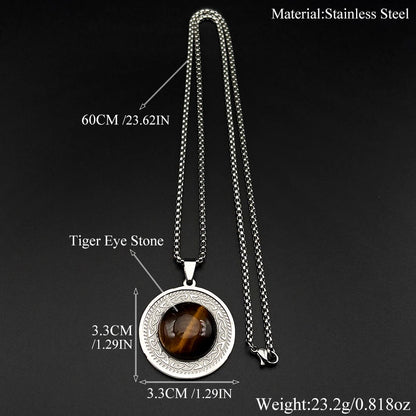 Grounded Tiger Eye Pendant