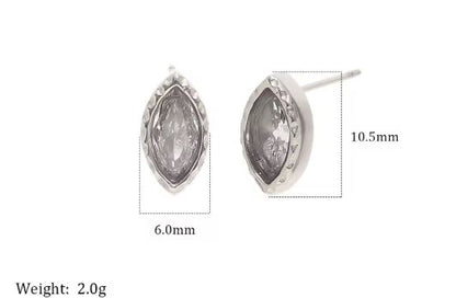 Marquise & Drop Zircon Studs