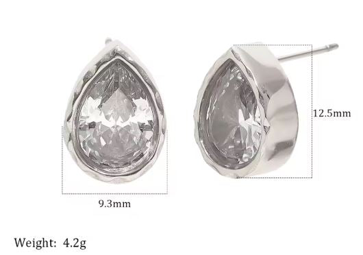 Marquise & Drop Zircon Studs